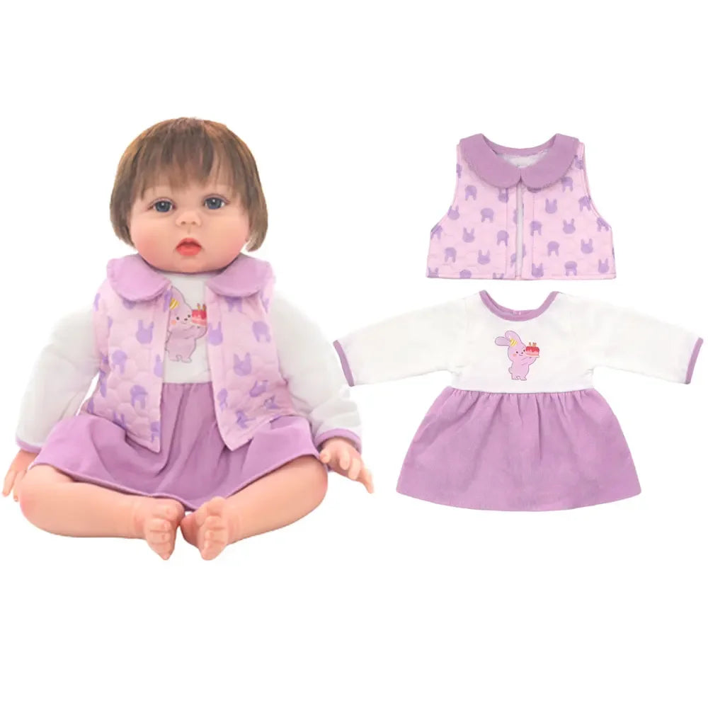 Adorable Jumpsuit Set for 20-22 Inch Reborn Dolls