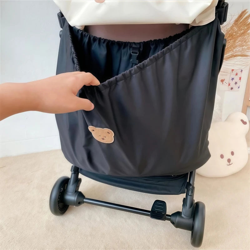 Cartoon Bear Stroller Organizer Bag with Large Capacity