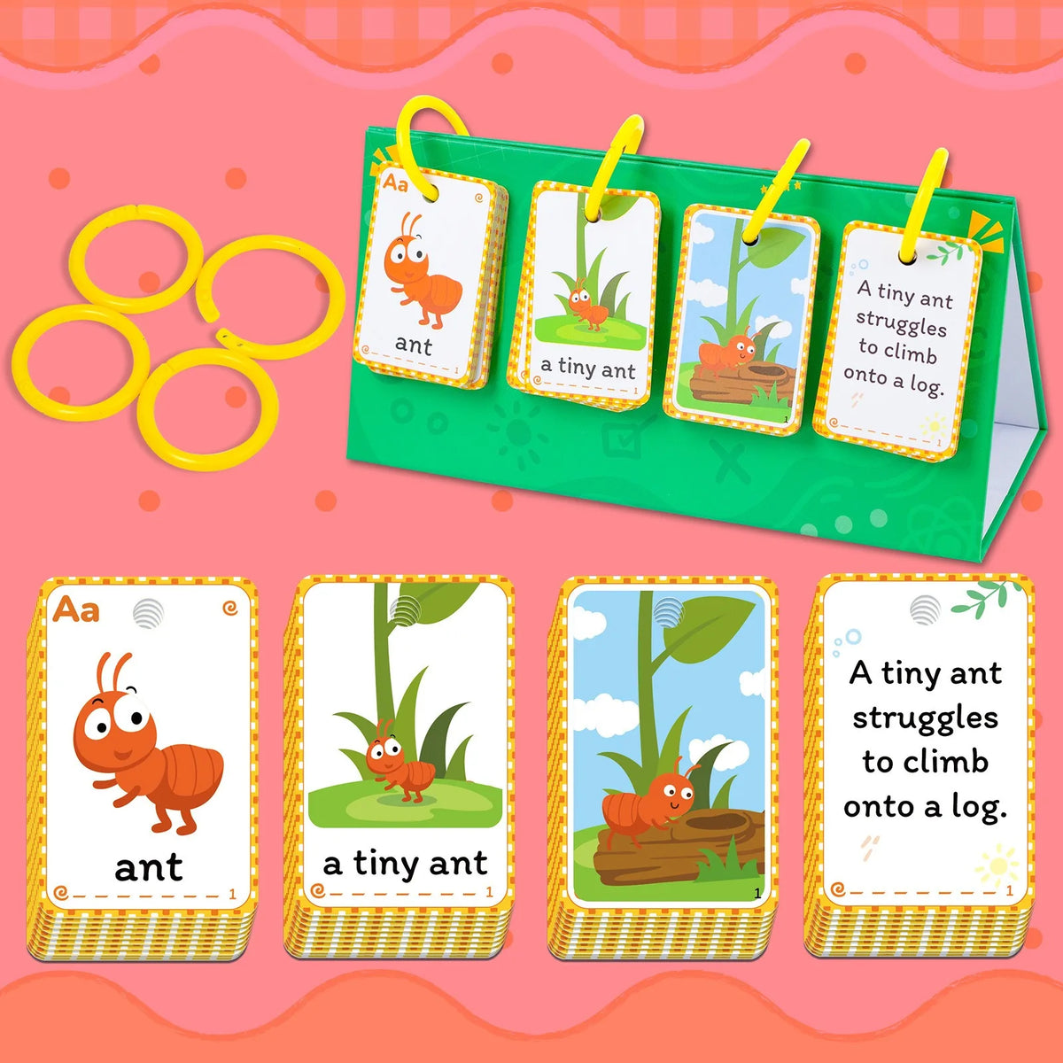 Interactive English Learning Flip Chart for Kids
