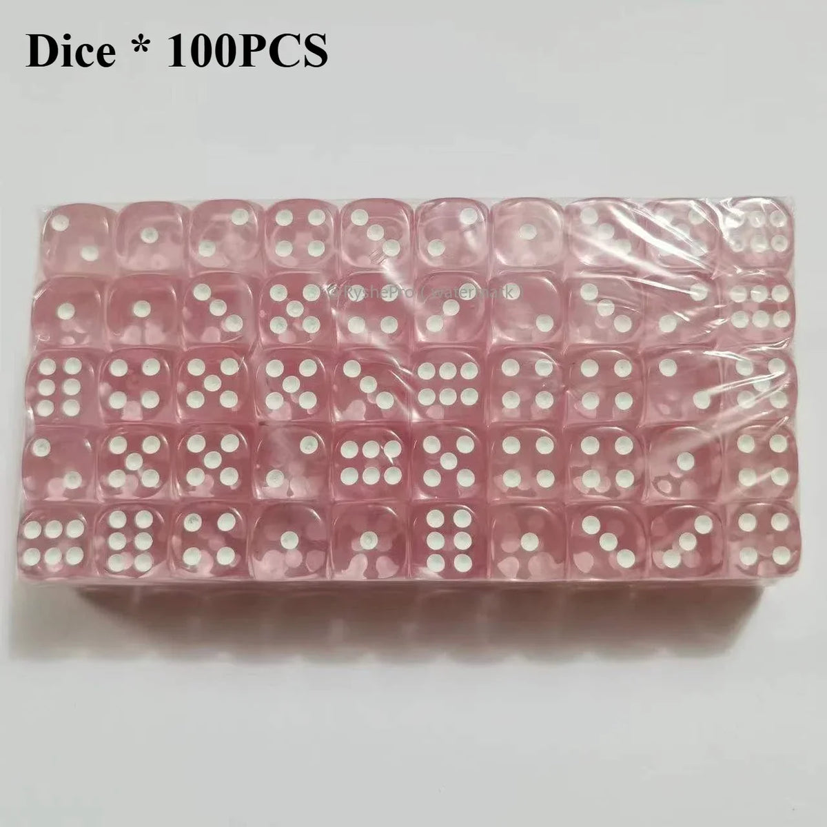 Acrylic Dice Set – 100 Colorful 14mm Dice for Games, Parties & Learning