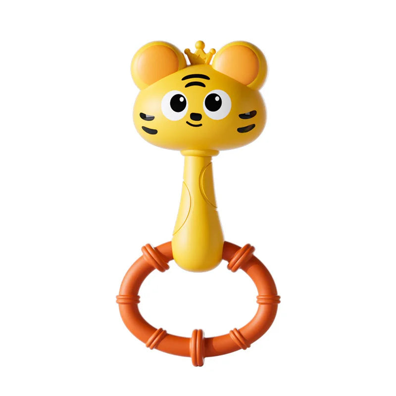 Cartoon Animal Rattle Handbell for Baby Sensory Development
