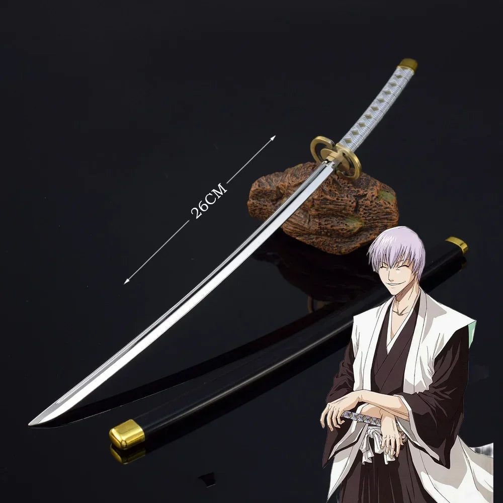 Compact Metal Katana – Bleach Anime Inspired Sword with Scabbard