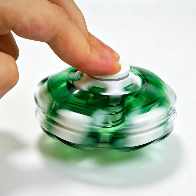 Press-to-Spin Fidget Toy for Stress Relief & Focus