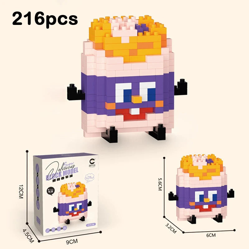 Cute Food Micro Building Blocks – Fruit & Cake Miniature Sets