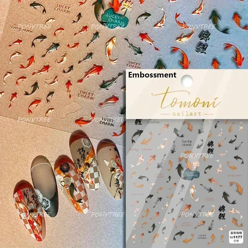 Ocean-Inspired Nail Art Sticker Set