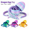 Articulated Dragon Figurine with Egg Display