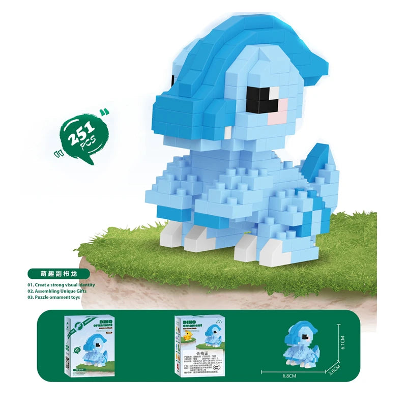 Jurassic T-Rex Micro Building Blocks Set