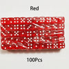 Multicolor Transparent Acrylic Dice Set – 100 Pieces