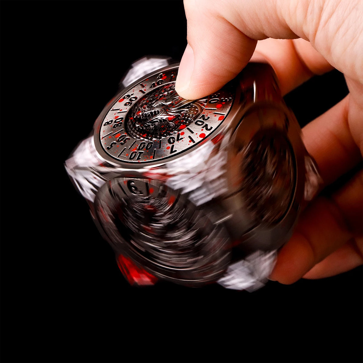 7-in-1 Metal Spinner Dice Cube for D&D