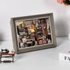 DIY Miniature Book Nook Kit - Retro Wooden Dollhouse Shelf Decor