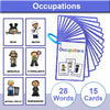 Montessori English Word Learning Cards for Kids