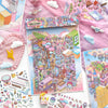 Kawaii Fantasy City 3D Sticker Sheet