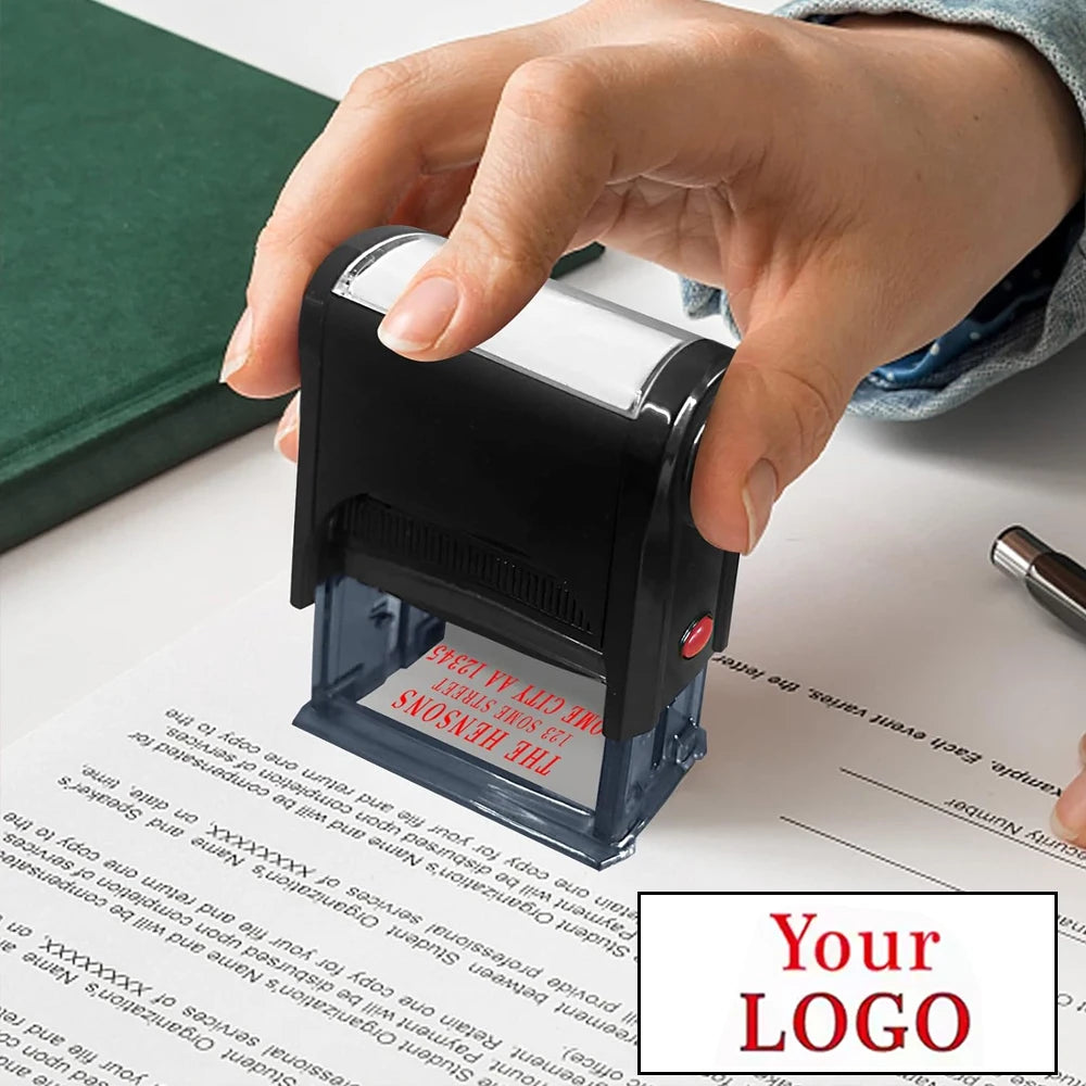 Customizable Self-Inking Rubber Stamp