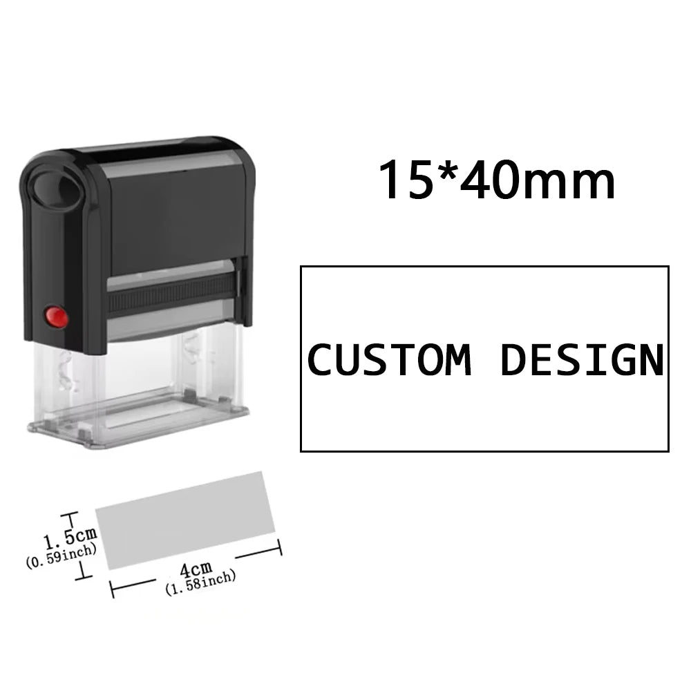 Customizable Self-Inking Rubber Stamp