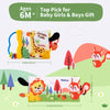 Soft Baby Cloth Book with 3D Animal Tails