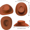 Mini Plastic Cowboy Hats for Party Favors and Cake Toppers