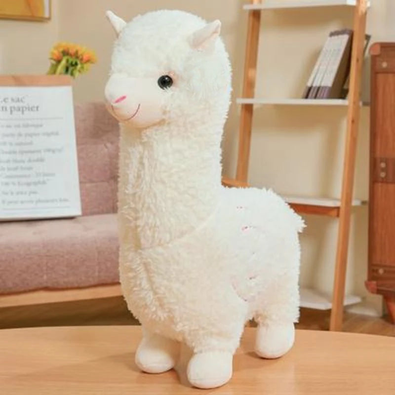 Soft Alpaca Plush Toy – 25cm Cute Three-Tone Stuffed Animal