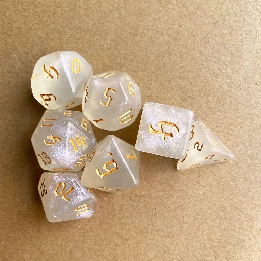 Acrylic Polyhedral Dice Set with Animal Duck Fillers