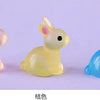 Glow-in-the-Dark Bunny Resin Figurines for Easter & Home Decor