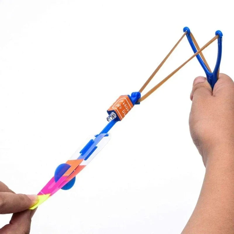 Glow-in-the-Dark Flying Arrow Helicopter Toy with LED Lights