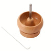 Wooden Bead Spinner with Big Eye Needle for Jewelry Making