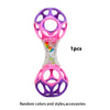 Easy-Grasp Baby Rattle Toy with Soft Teething Edges