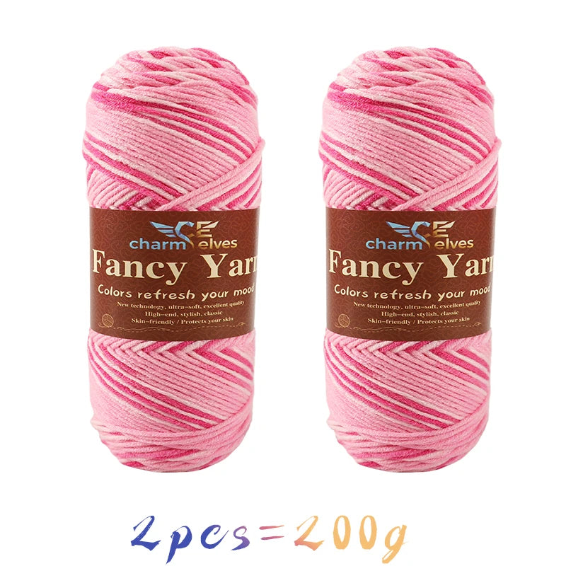 Soft Gradient Acrylic Yarn - 200g per Ball