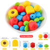 Silicone Focal Beads Set with Flower & Leaf Shapes for Jewelry Making