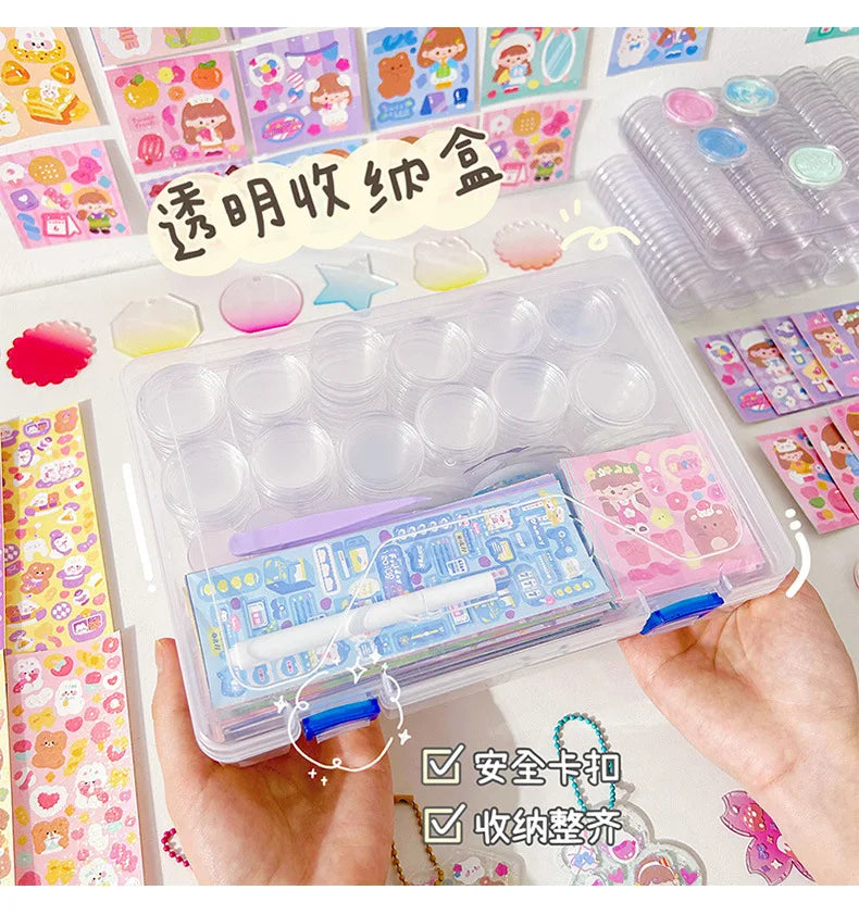 Cute DIY Goo Card Sticker Set for Kids