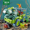Dinosaur Transport Truck Carrier Playset with Tyrannosaurus Rex