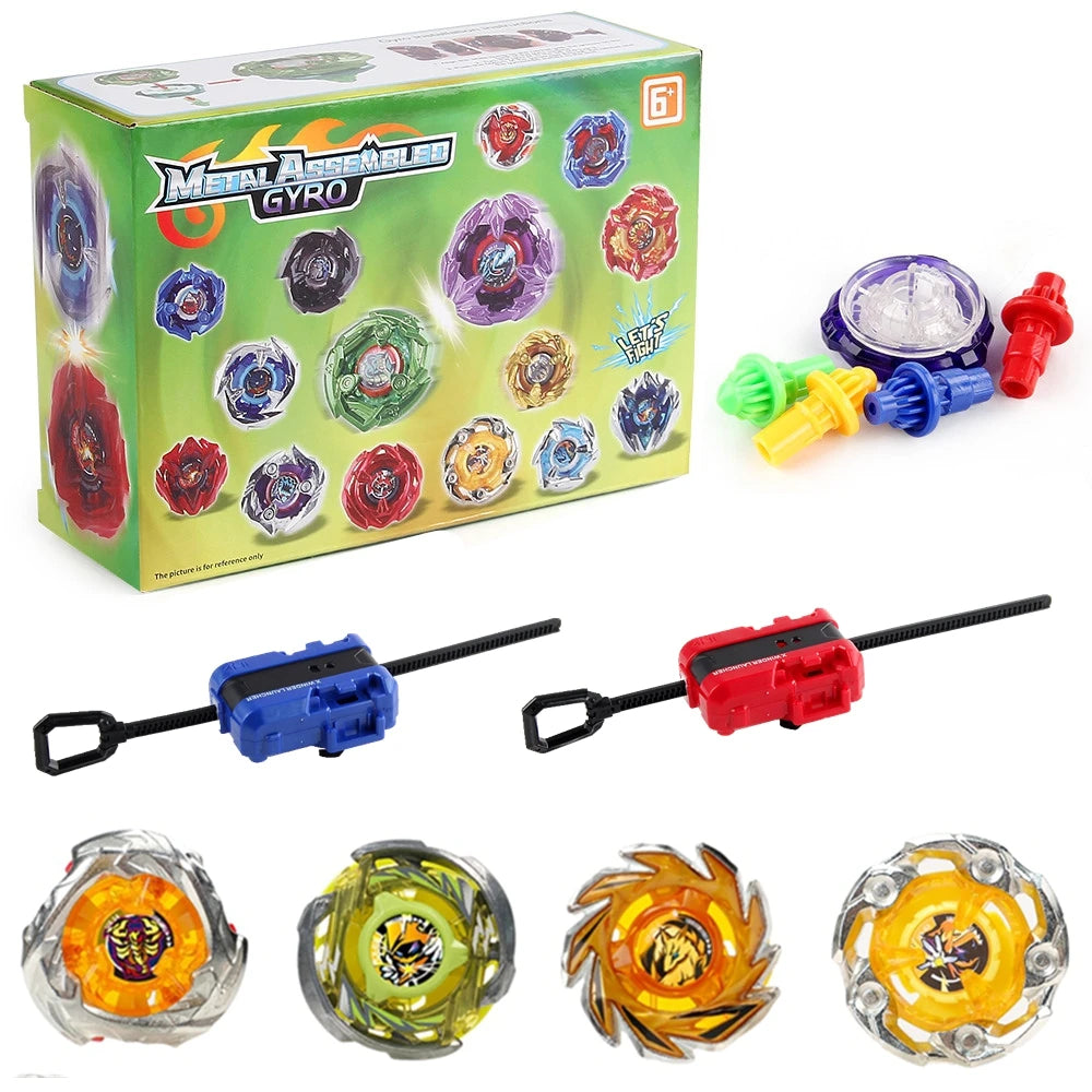 Gyro Spinning Tops Battle Set with Launchers