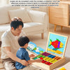 128-Piece Magnetic Tangram Puzzle Set for Kids