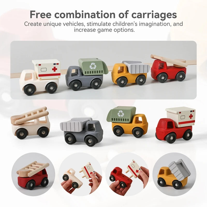 A set of five colorful silicone toy cars in various colors and designs for children's imaginative play.