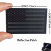 Reflective American Flag Tactical Patch with Glow-in-the-Dark Detail