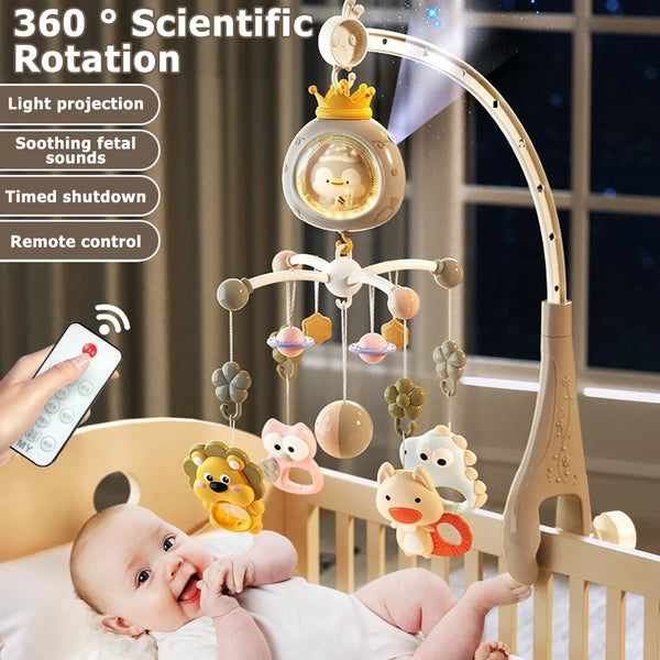 Soothing Musical Crib Mobile with Projector and Remote