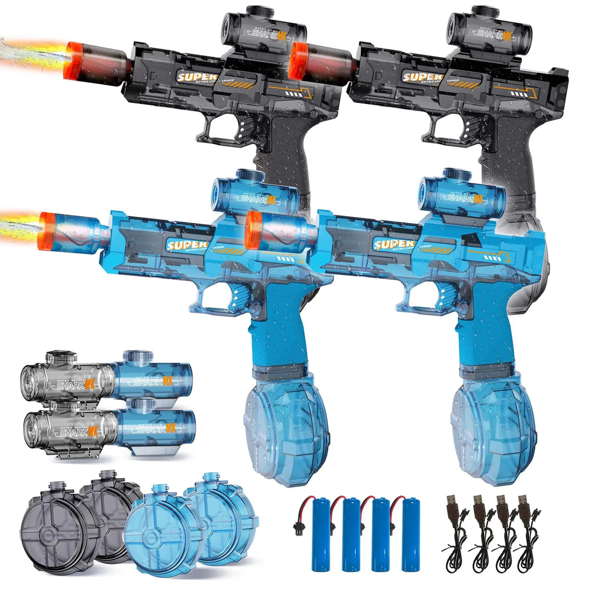 Rechargeable Electric Water Blaster with LED Lights