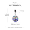 A silver heart charm featuring a tree design with colorful gemstones for bracelets and necklaces.