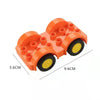 Orange city traffic vehicle building blocks set with trucks and buses