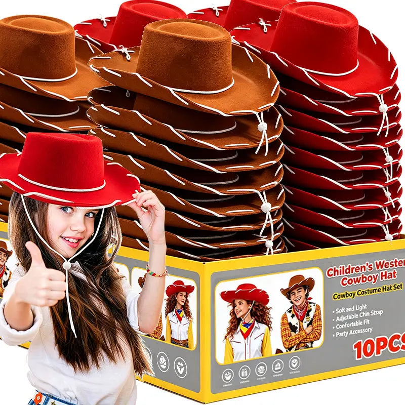 Kids' Cowboy Hat – Western Costume Accessory for Toddlers & Children