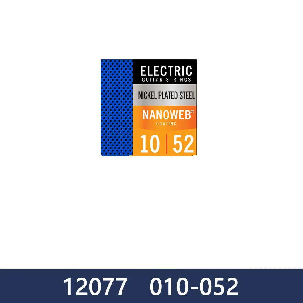 Electric guitar strings nickel plated steel coating with part numbers 10 and 52