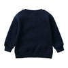 Navy blue kids pullover hoodie for boys and girls