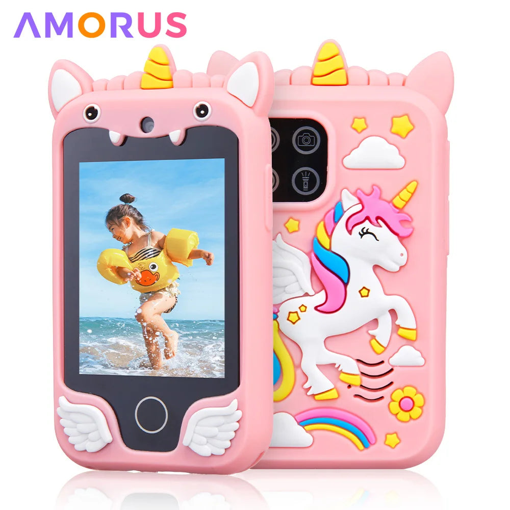Unicorn Kids Smartphone Toy with Dual Camera and Music Player
