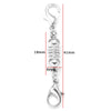 A silver magnetic lobster claw clasp for jewelry making with a jump ring and bail.