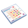 A wooden Montessori direction game for kids featuring colored tiles and arrows for logical thinking.