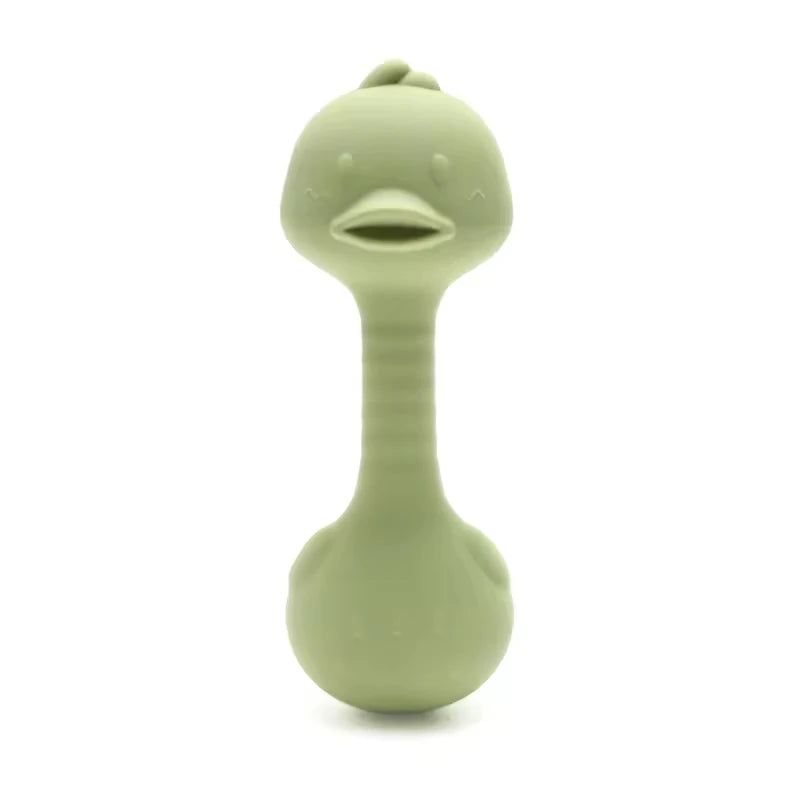 Rabbit Ear Silicone Baby Rattle & Teether Set