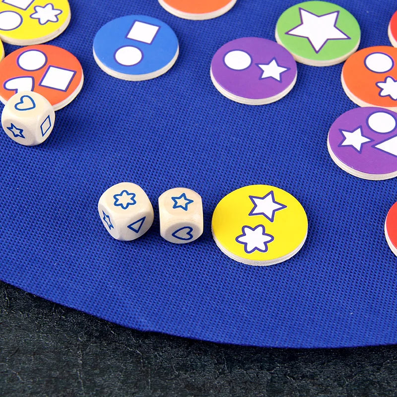 Wooden Candy Matching Game for Kids – Color & Shape Memory Toy