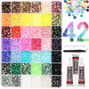 A collection of 42 assorted flatback resin jelly rhinestones and craft gems in various colors and sizes.