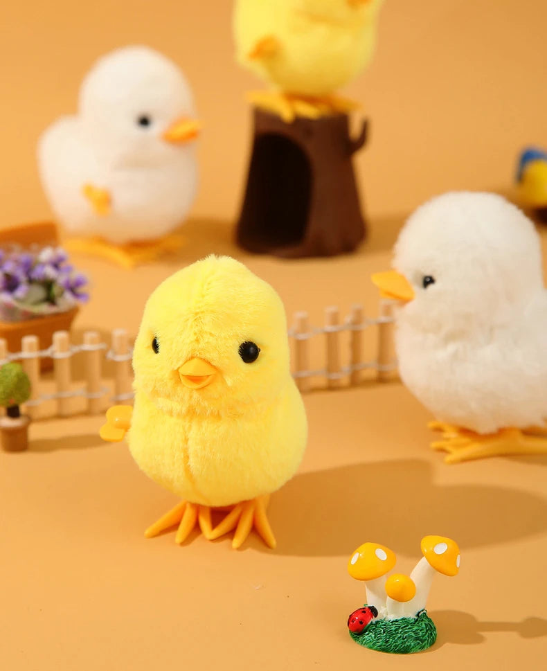 Wind-Up Walking Chick Plush Toy