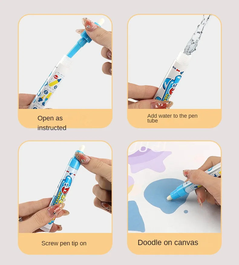 Magic Water Drawing Mat with Pens
