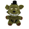 A plush toy of the character Bonnie from Five Nights at Freddy's featuring green fur and facial markings.